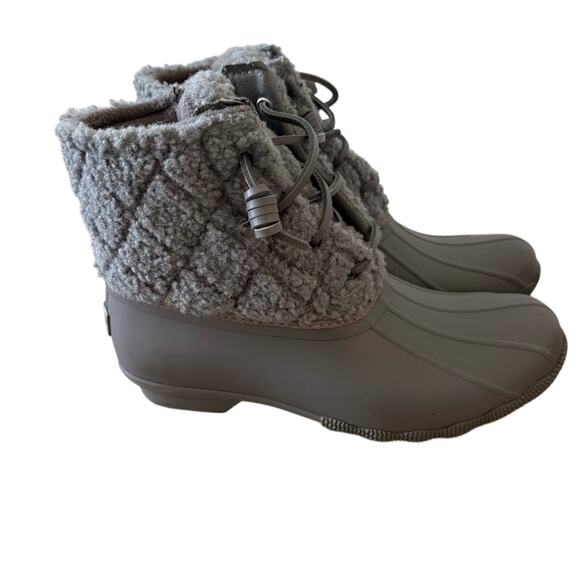 Sperry Women's Saltwater Sherpa Boots Duck Rain Snow - Picture 1 of 5